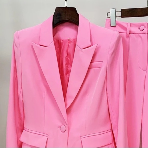 Jackets & Coats Bubble Gum Pink Pantssuit Poshmark